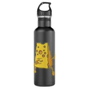 Funny Dabbing Cheddar Cheese Drawing Tee Kids 710 Ml Water Bottle