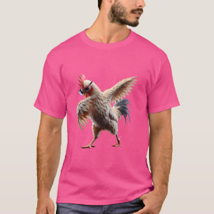 Funny Dabbing Chicken Cool Dab Fun Animal Lover Da T-Shirt