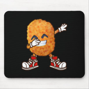 Funny Dabbing Chicken Nuggets Design For Kids Nugg Mouse Pad