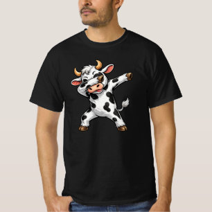 Funny Dabbing Cow Cute Dabbing Cow Farm Animal T-Shirt