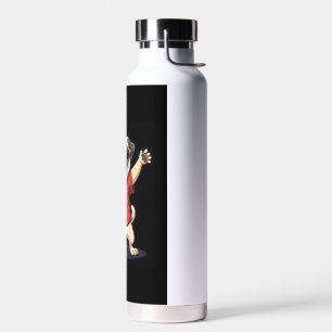 Funny Dabbing Dab Pug Dog Pets Dance Animal Puppy Water Bottle