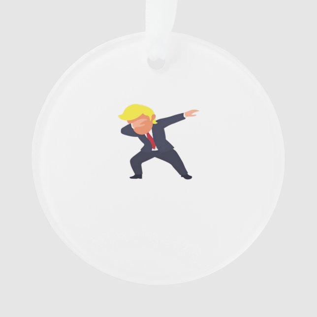 Funny Dabbing Design Classic Ornament (Front)