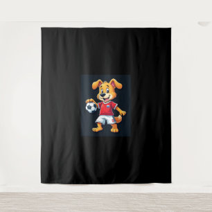 Funny Dabbing Dog Russia Soccer Jersey Russian Foo Tapestry