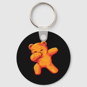 Funny Dabbing Gummy Bear Dancing Gummy Bear Birthd Key Ring