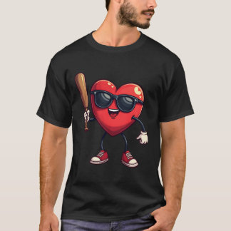 Funny Dabbing Heart Gifts T-Shirt
