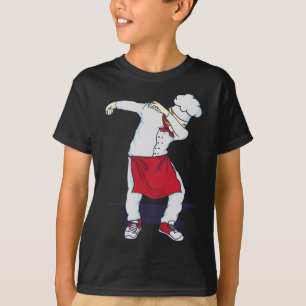 Funny Dabbing Hibachi Chef Cute Sous Head Cook Dab T-Shirt
