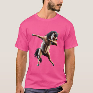 Funny Dabbing Horse Cool Dab Fun Animal Lover Danc T-Shirt