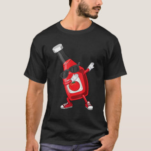 Funny Dabbing Ketchup Lover Gift For Kids Boy Cute T-Shirt