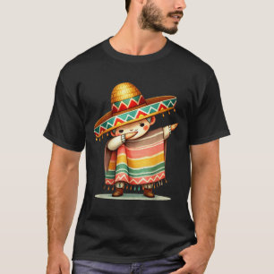 Funny dabbing mexican poncho sombrero cinco de may T-Shirt