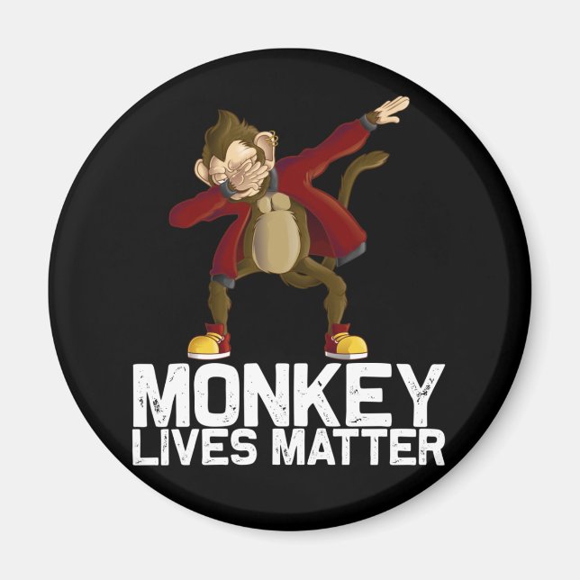 Funny Dabbing Monkey Magnet (Front)