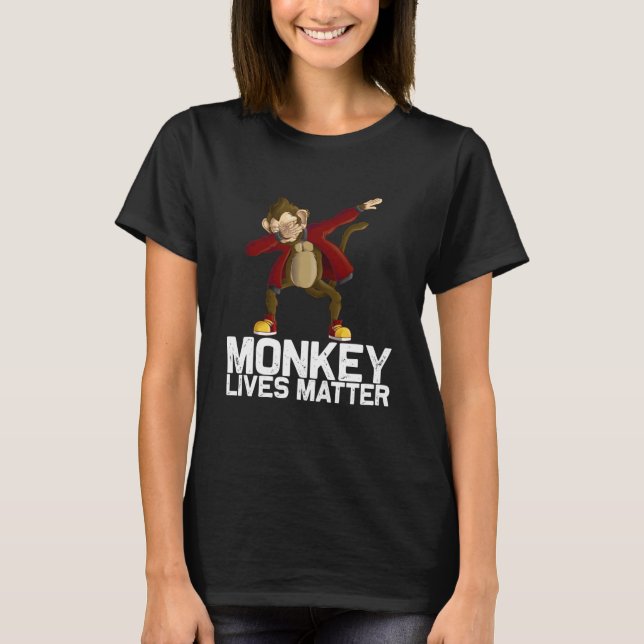 Funny Dabbing Monkey T-Shirt (Front)
