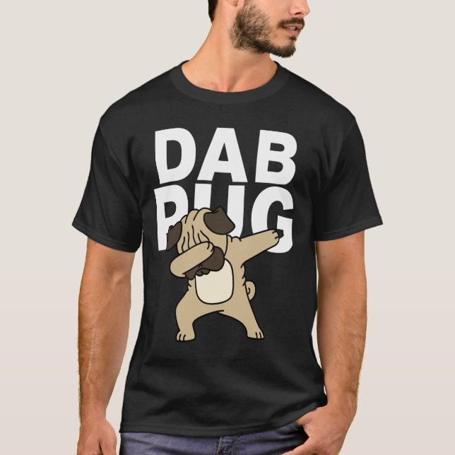 Funny Dabbing Pug Classic T-Shirt 979 (Front)