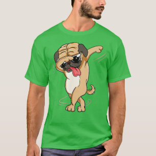 Funny Dabbing Pug In Sunglasses Dog Lover For Boys T-Shirt
