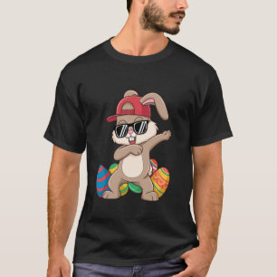 Funny Dabbing Rabbit Easter Eggs Dab Boys Girls Ki T-Shirt