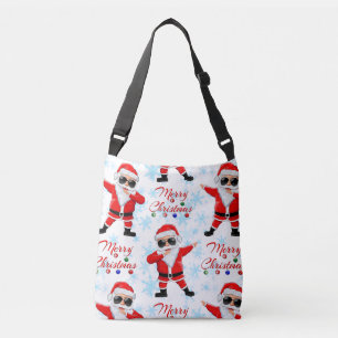 Funny Dabbing Santa Claus Merry Christmas Crossbody Bag