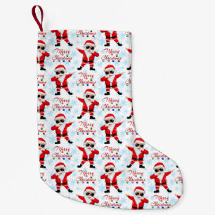 Funny Dabbing Santa Claus Merry Christmas Small Christmas Stocking