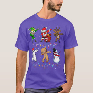 Funny Dabbing Santa, Elf, Reindeer, Polar Bear, Sn T-Shirt