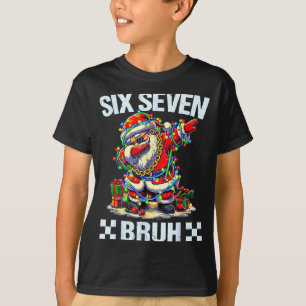 Funny Dabbing Santa Six Seven Bruh Christmas 67 Me T-Shirt