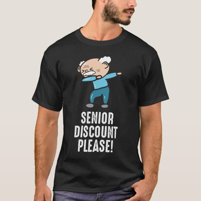 Funny Dabbing Senior Citizen Gift Retirement T-Shirt (Front)