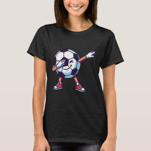 Funny Dabbing Soccer Ll Cartoon Sport Gift Kids Bo T-Shirt