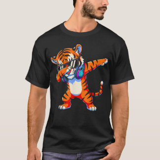 Funny Dabbing Tiger Toddler Boys Girls Animal T-Shirt