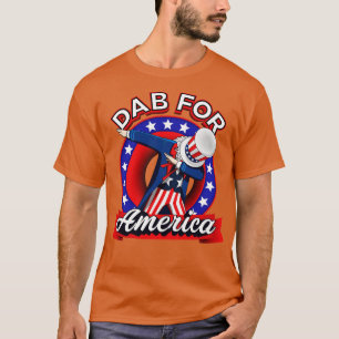 Funny Dabbing Uncle Sam 4th of July Independence D T-Shirt