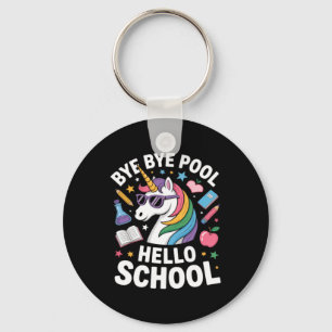 Funny Dabbing Unicorn For Happy First Day Of Key Ring