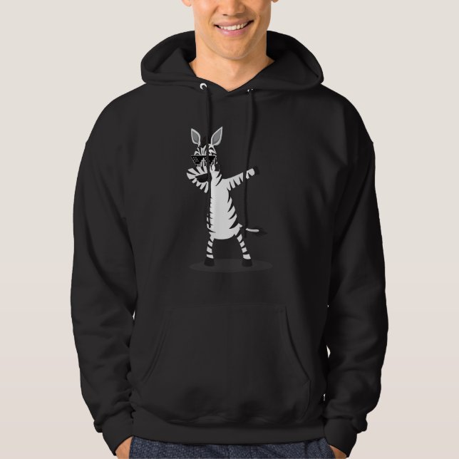 Funny Dabbing Zebra Top For Animal Lovers (Front)