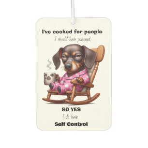 FUNNY DACHSHUND CAR AIR FRESHENER