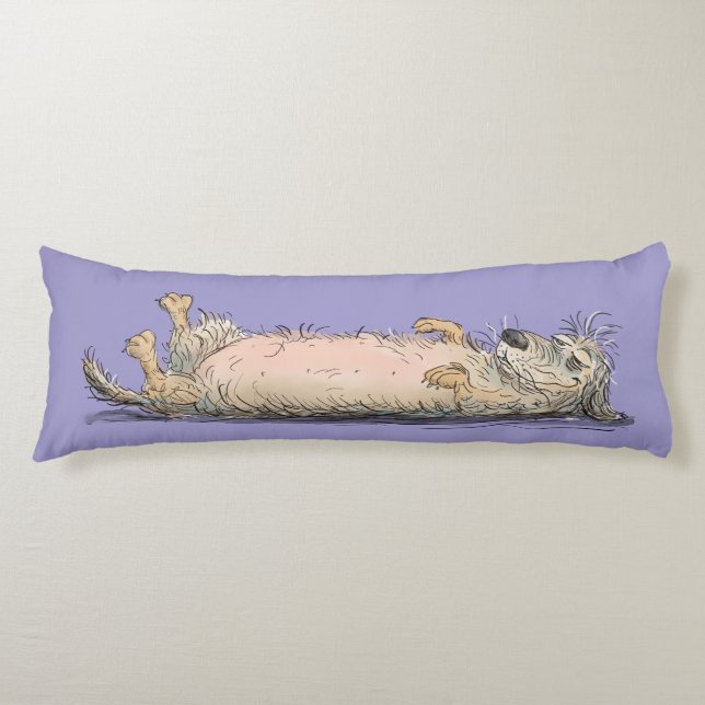 Funny Dachshund Dog Body Pillow (Front)