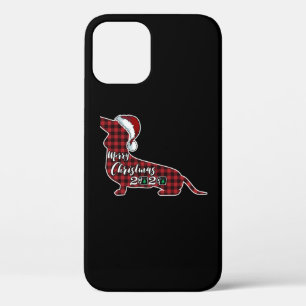 Funny Dachshund Dog Christmas iPhone 12 Pro Case