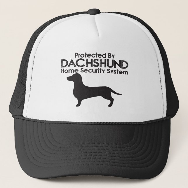 Funny Dachshund Dog Trucker Hat (Front)