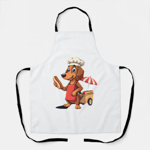 Funny Dachshund Dog Weenie Sausage Hotdog Sandwich Apron
