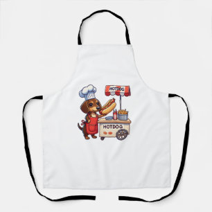 Funny Dachshund Dog Weiner Sausage Hotdog Sandwich Apron