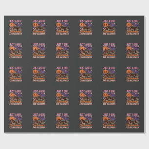 Funny Dachshund Halloween Pumpkin Dog Lover Wrapping Paper