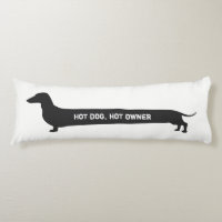 Funny Dachshund Hot dog, hot owner