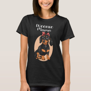 Funny Dachshund Mama Weenie Mum For Dog Lover Wein T-Shirt