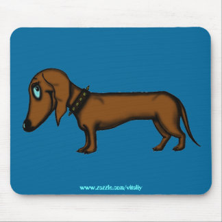 Funny dachshund mousepad design