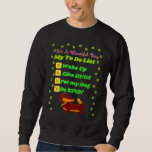 Funny Dachshund Pet Dad Wiener Dog Mum Silly To Do Sweatshirt<br><div class="desc">Funny Dachshund Pet Dad Wiener Dog Mum Silly To Do List</div>
