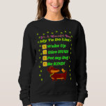Funny Dachshund Pet Dad Wiener Dog Mum Silly To Do Sweatshirt<br><div class="desc">Funny Dachshund Pet Dad Wiener Dog Mum Silly To Do List</div>