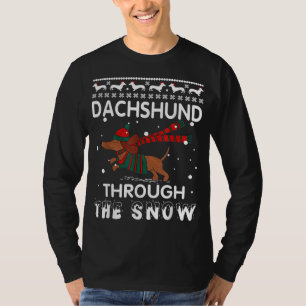 Funny Dachshund Santa Christmas Xmas Dachshund Dog T-Shirt