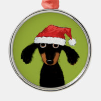 Funny Dachshund Santa Cute Wiener Dog Christmas