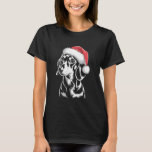 Funny Dachshund Santa Hat Christmas Dog Lover Xmas T-Shirt<br><div class="desc">Funny Dachshund Santa Hat Christmas Dog Lover Xmas</div>