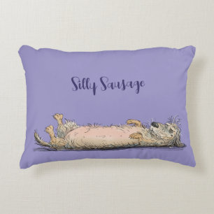 Funny Dachshund Sausage Dog Pillow