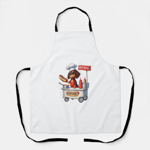 Funny Dachshund Sausage Dog Weenie Hotdog Sandwich Apron