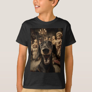 Funny Dachshund Selfie Y Dolls Spooky Halloween T-Shirt