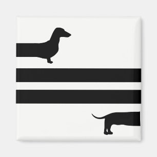 Funny Dachshund silhouette Magnet