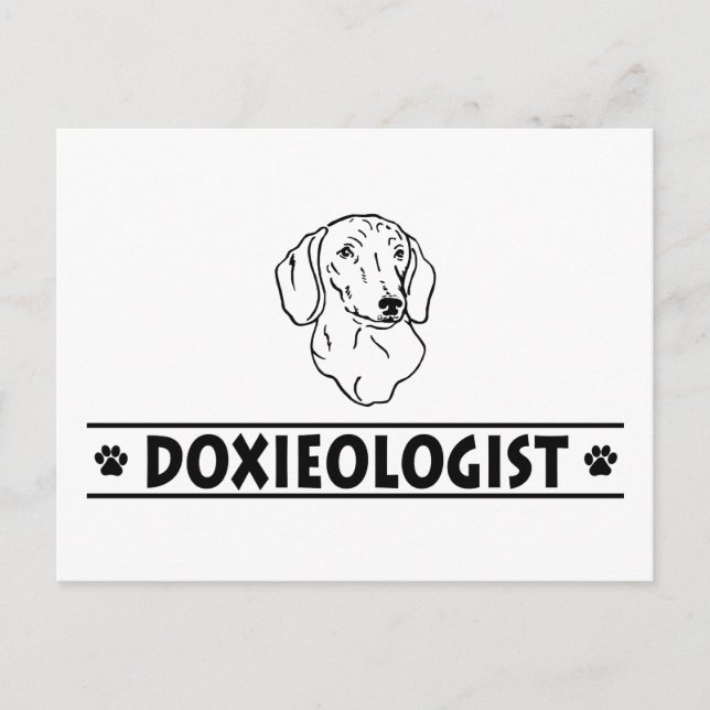 Funny Dachshund - Smoothcoated Postcard (Front)