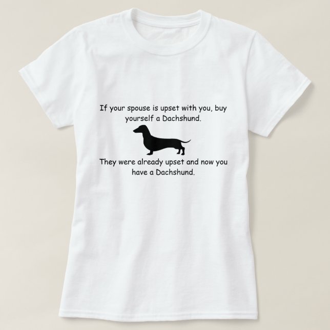 Funny Dachshund  T-Shirt (Design Front)
