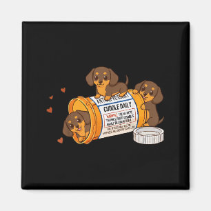 Funny Dachshund Weenie Anti Depressant Zoo Mom Dad Magnet